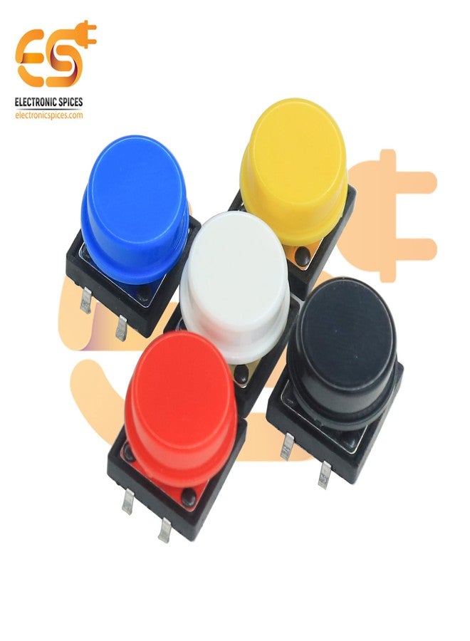 إلكترونيك سبايسس مجموعة مفاتيح إلكترونية للتوابل، تتضمن مفتاح ضغط لمسي بأبعاد 12×12×7.3 مم وغطاء دائري متعدد الألوان - Image 4